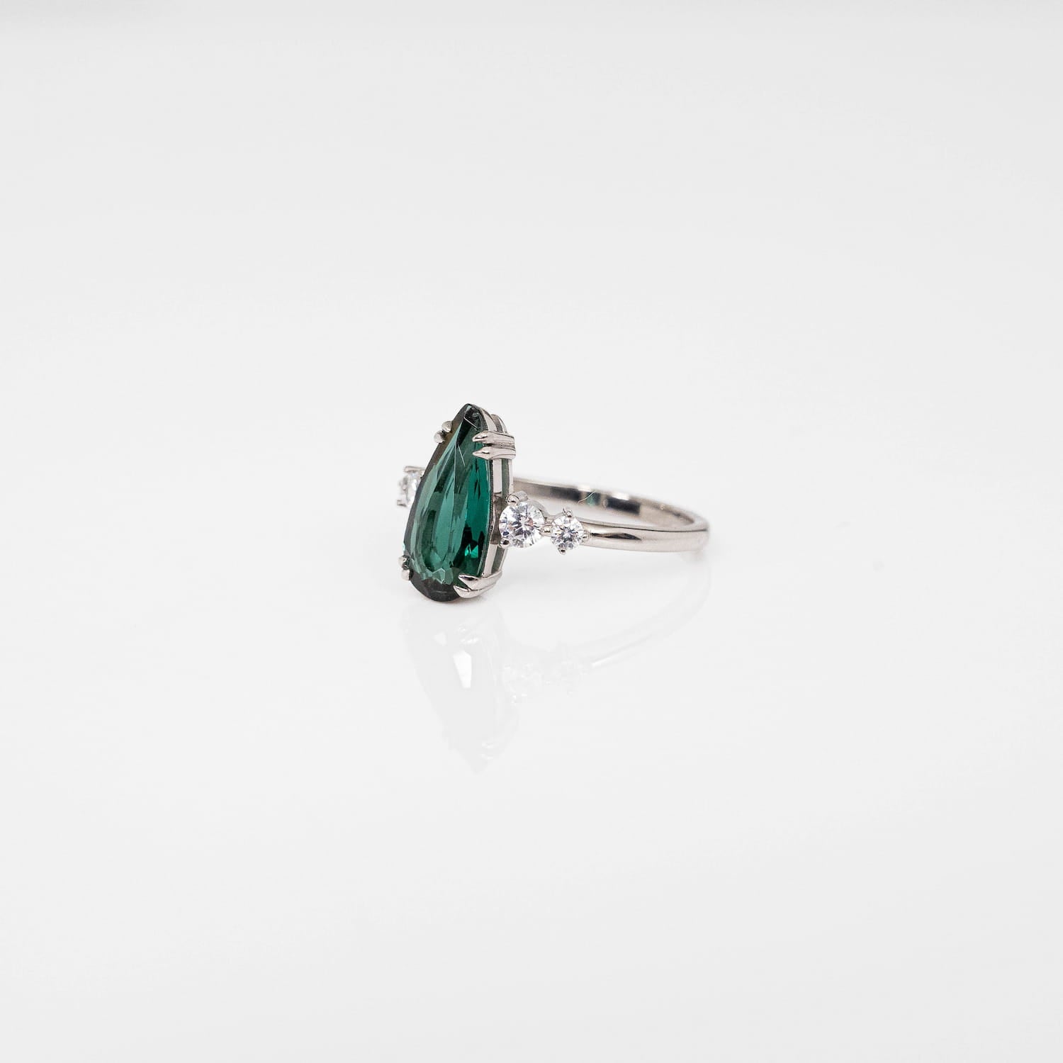 Blue Tourmaline (Indicolite) Silver Ring