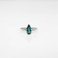 Blue Tourmaline (Indicolite) Silver Ring