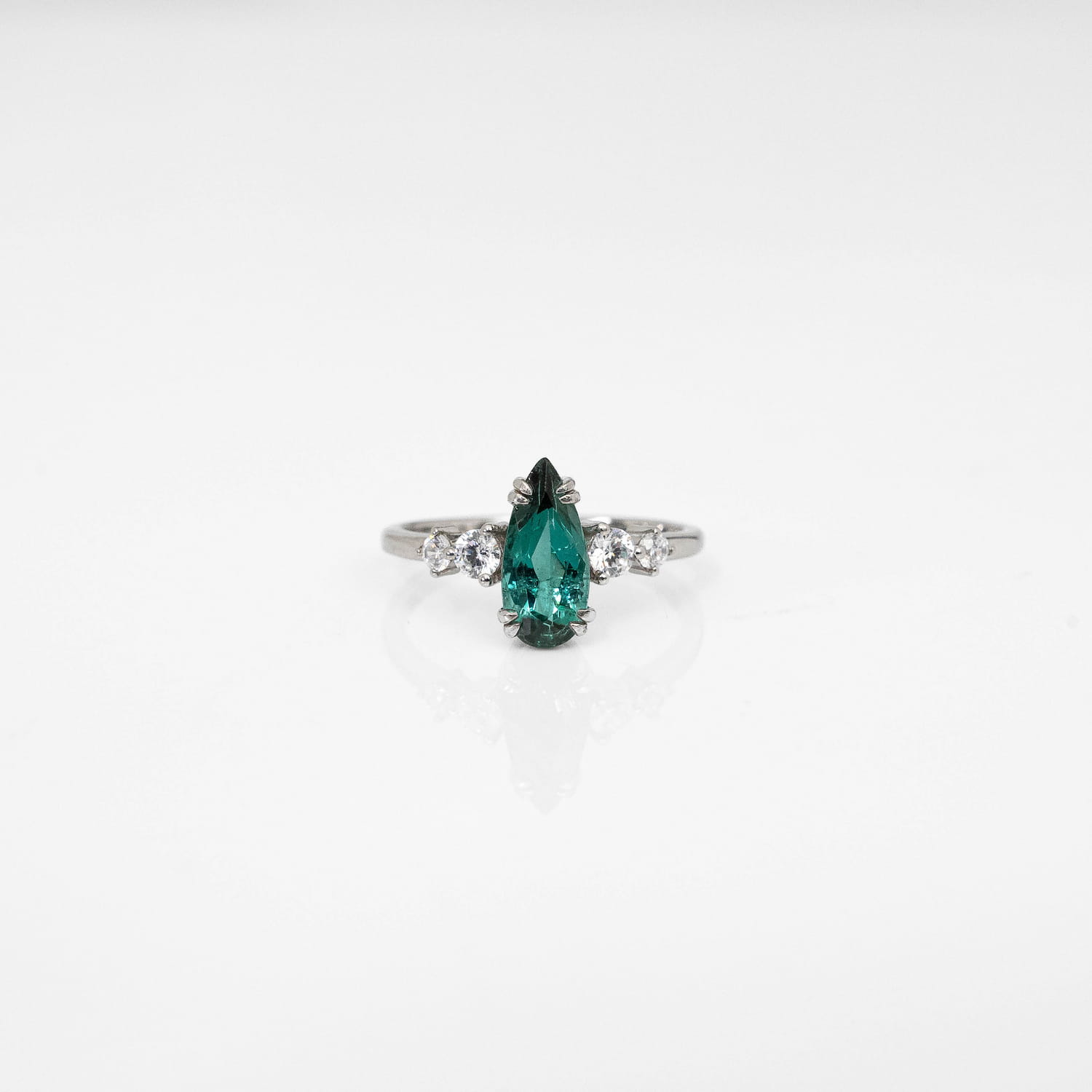 Blue Tourmaline (Indicolite) Silver Ring