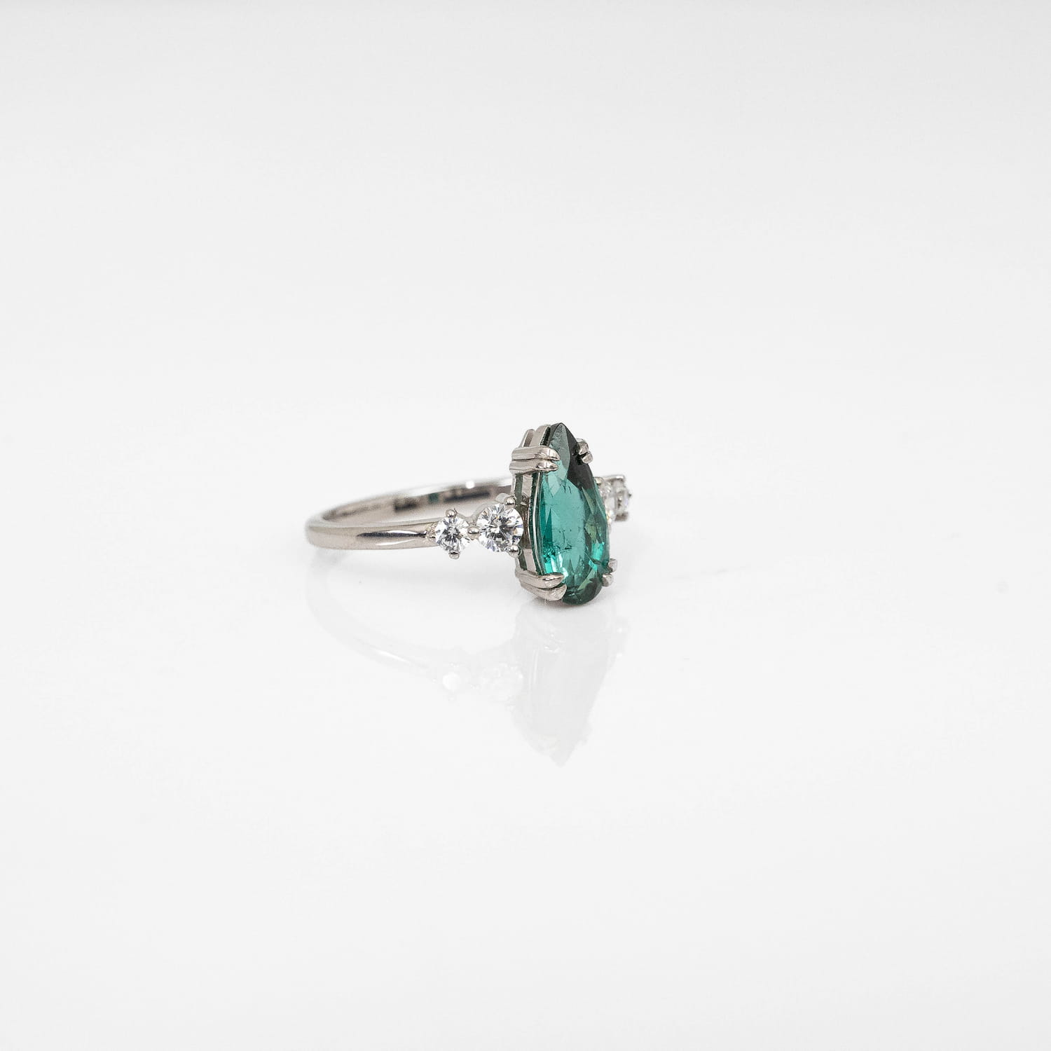 Blue Tourmaline (Indicolite) Silver Ring