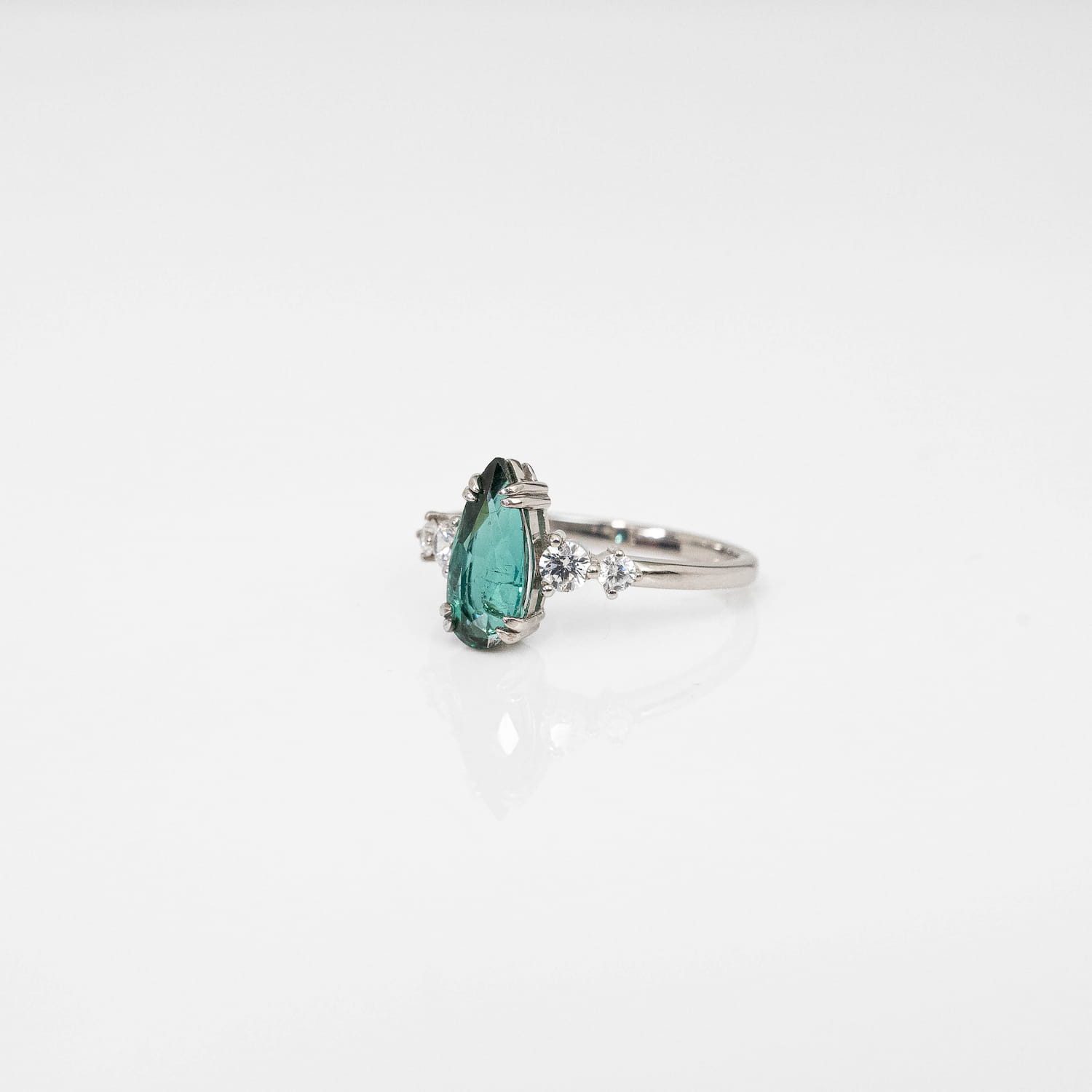 Blue Tourmaline (Indicolite) Silver Ring