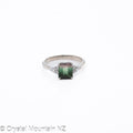Watermelon Tourmaline Ring - Silver